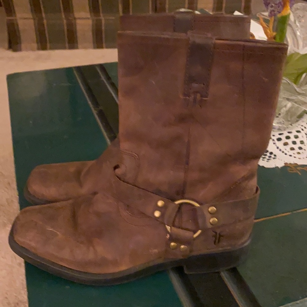 COPY - Genuine leather Frye Moto boots